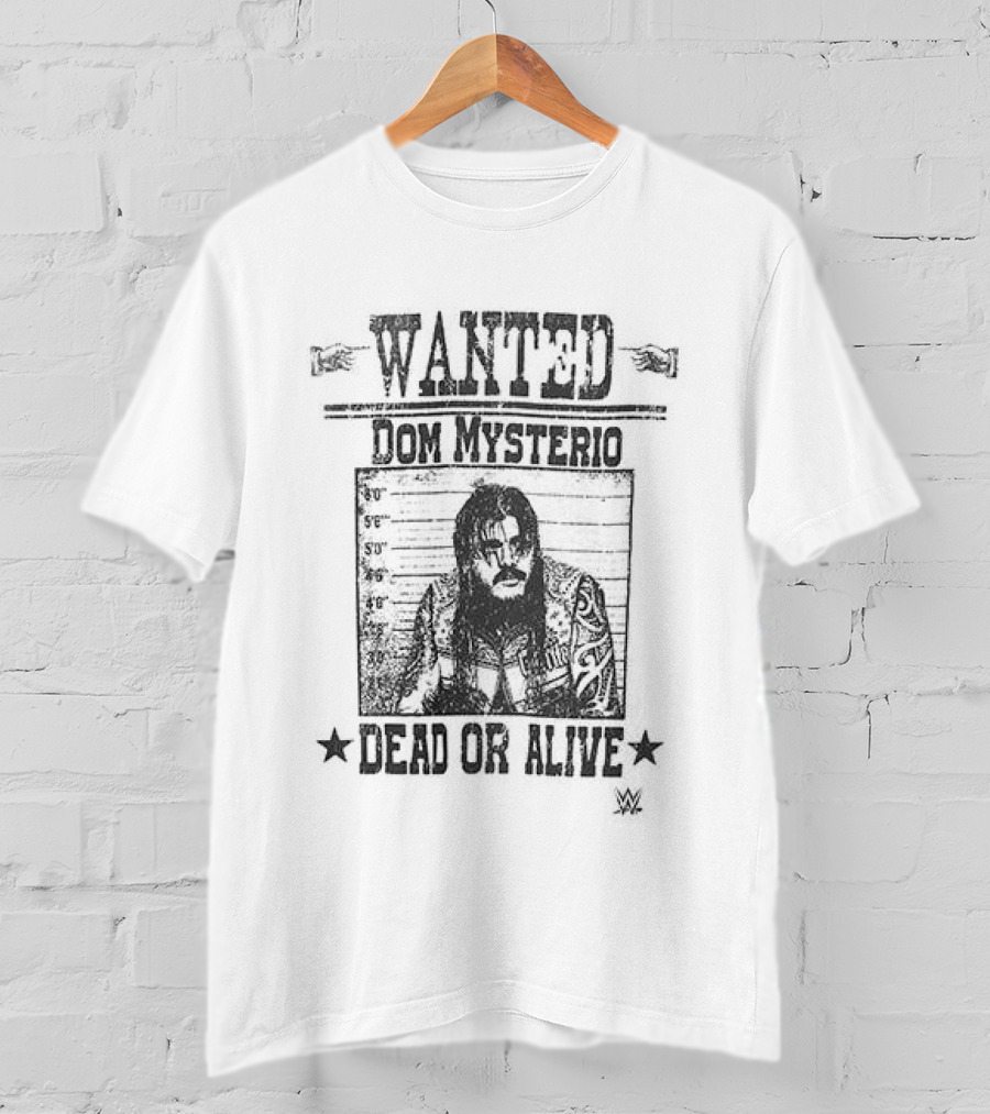 Wanted Dominik Mysterio Dead Or Alive Ripple Junction Tan T-Shirt
