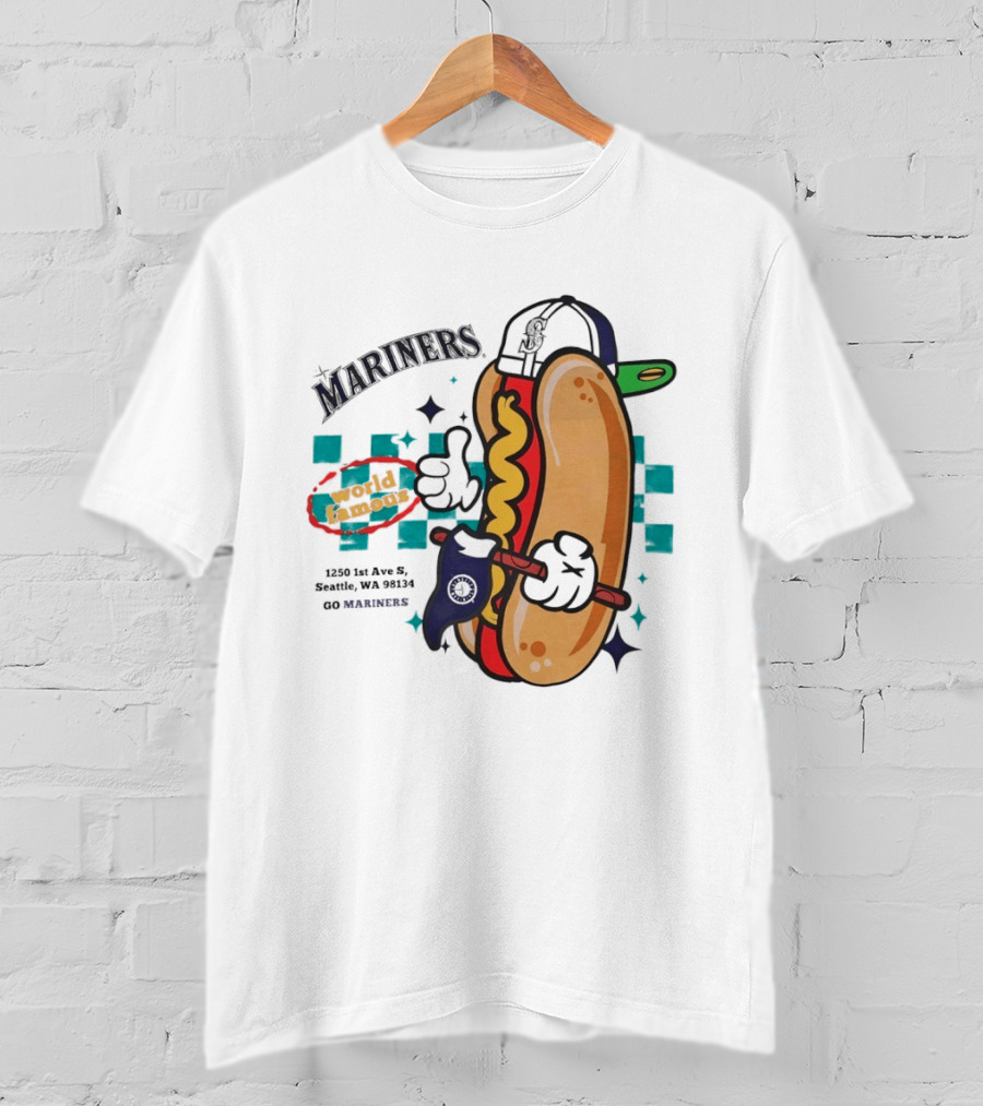 Mariners Concessions Classic Hot Dog Safeco Field Seattle WA #GoMariners T-Shirt