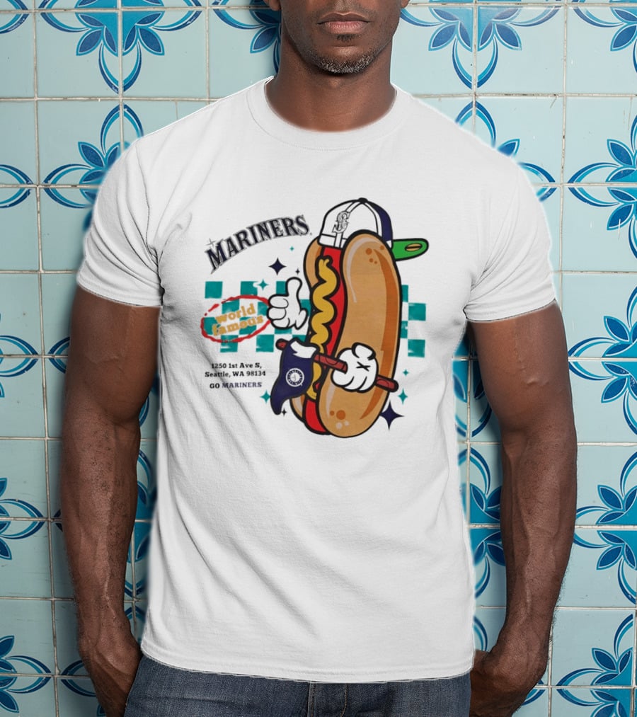 Mariners Concessions Classic Hot Dog Safeco Field Seattle WA #GoMariners T-Shirt