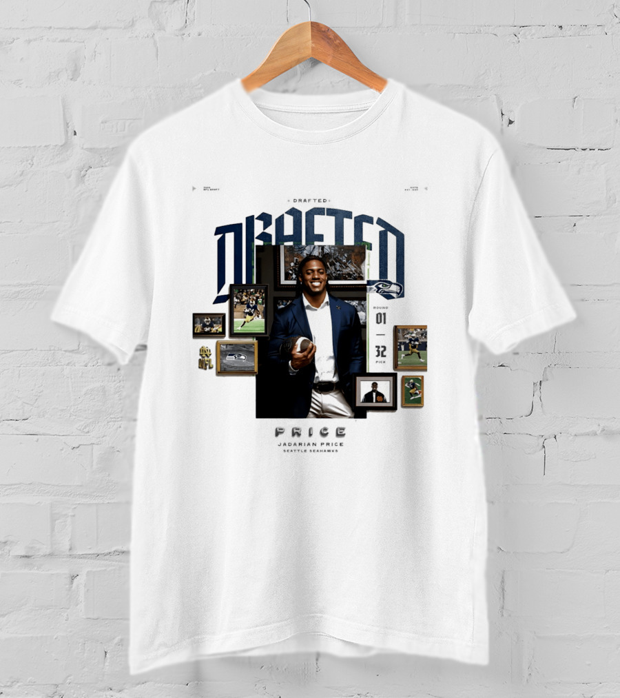 Seattle Seahawk 2026 Drafted Jadarian Price Football Highlights NFL T-Shirt