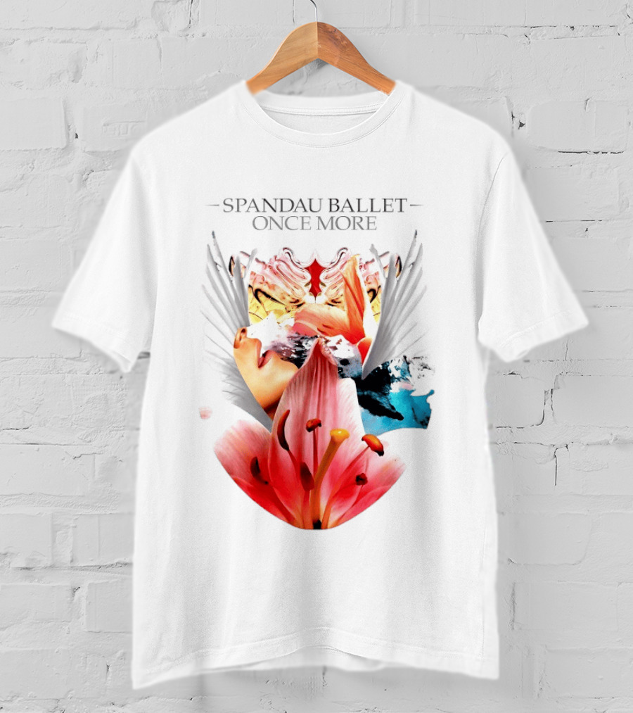 Spandau Ballet Once More Floral Abstract Wings T-Shirt