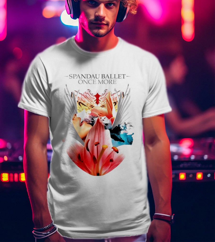 Spandau Ballet Once More Floral Abstract Wings T-Shirt