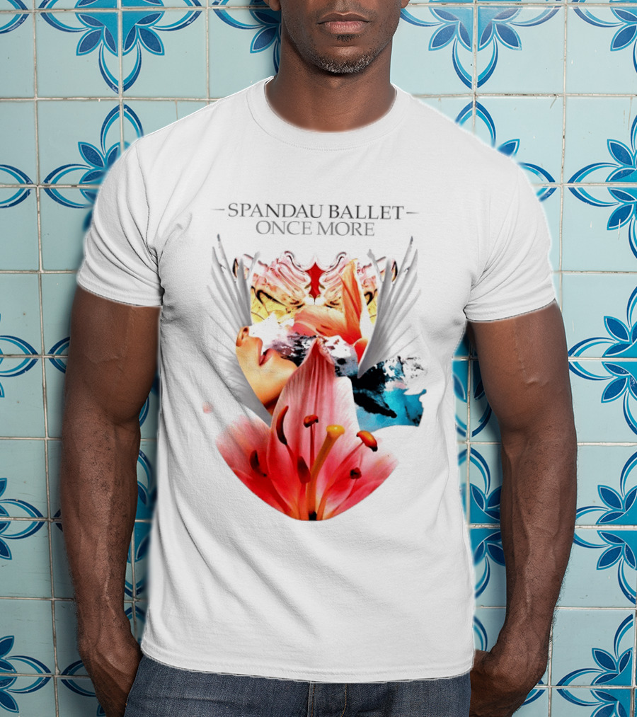 Spandau Ballet Once More Floral Abstract Wings T-Shirt