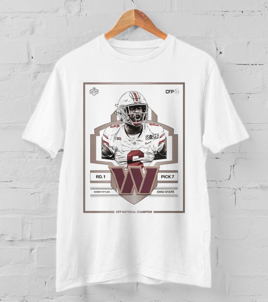 Washington Commanders Draft Picks Sonny Styles Ohio State 2026 T-Shirt