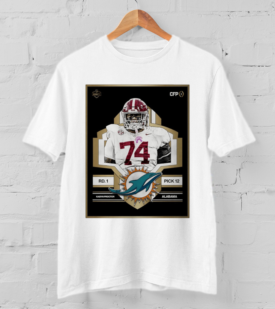 Kadyn Proctor Alabama Crimson Tide Pick 12 Draft 2026 T-Shirt