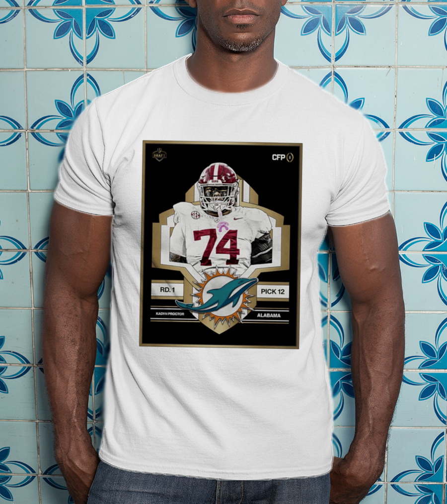 Kadyn Proctor Alabama Crimson Tide Pick 12 Draft 2026 T-Shirt