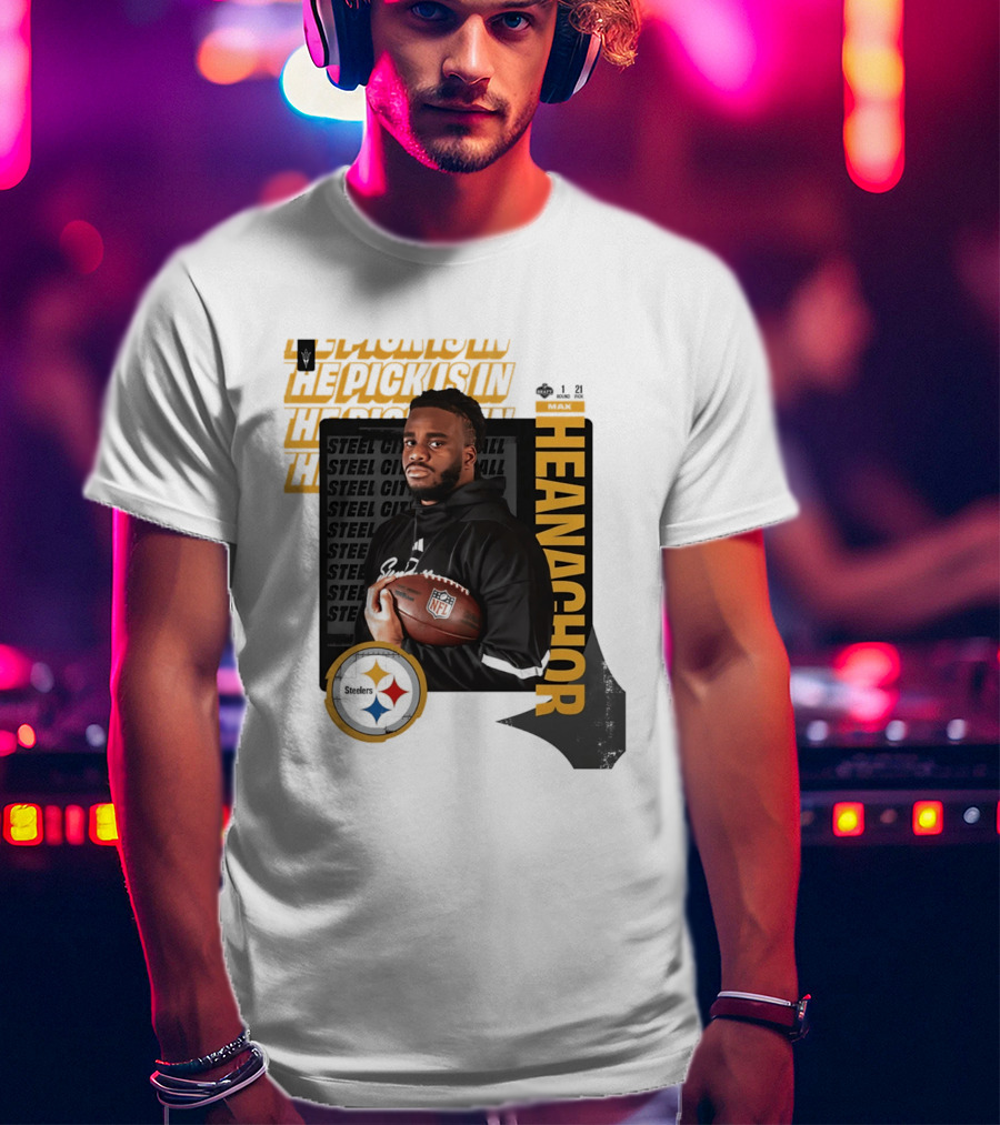 Max Iheanachor Steelers NFL Draft Round 1 Pick 21 2026 T-Shirt