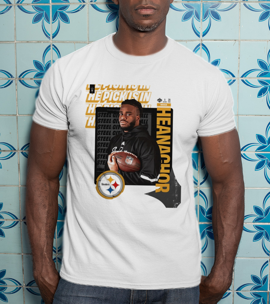 Max Iheanachor Steelers NFL Draft Round 1 Pick 21 2026 T-Shirt