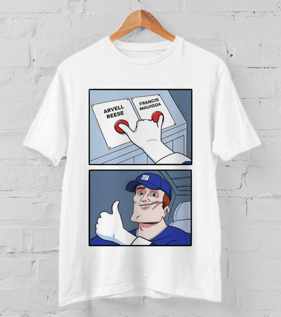 New York Giants Arvell Reese Francis Mauigoa Dual Selection Meme T-Shirt