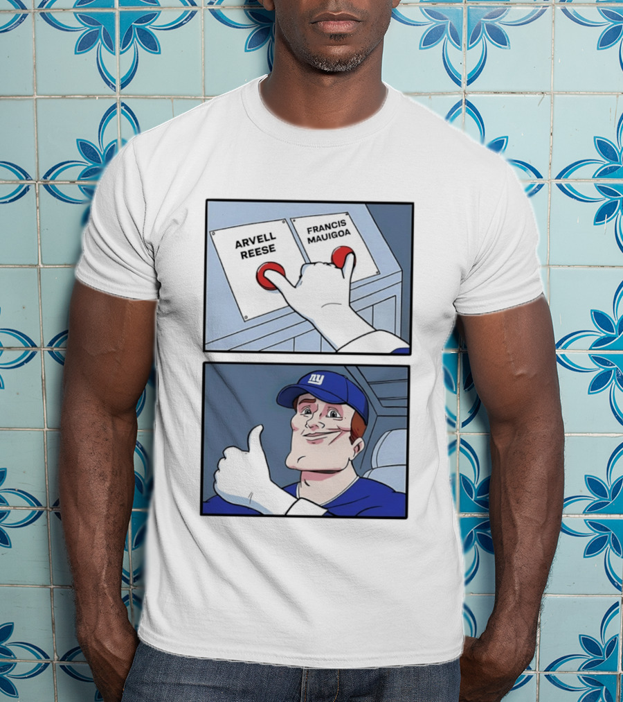 New York Giants Arvell Reese Francis Mauigoa Dual Selection Meme T-Shirt
