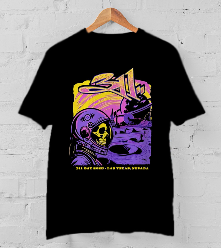 311 Astronaut Skull Event Las Vegas Nevada 2026 T-Shirt