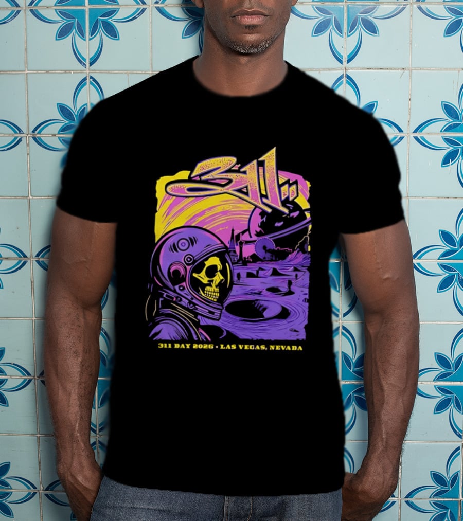 311 Astronaut Skull Event Las Vegas Nevada 2026 T-Shirt