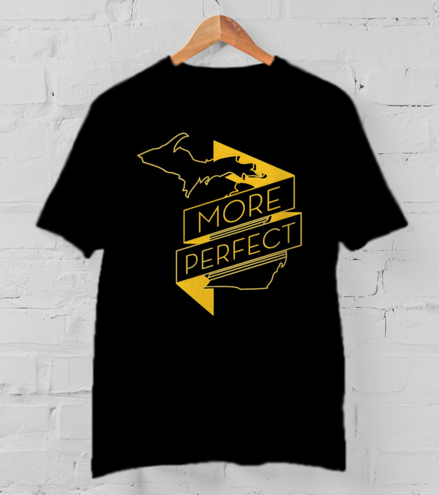 Perfect Michigan Map Icon Design With More Perfect T-Shirt