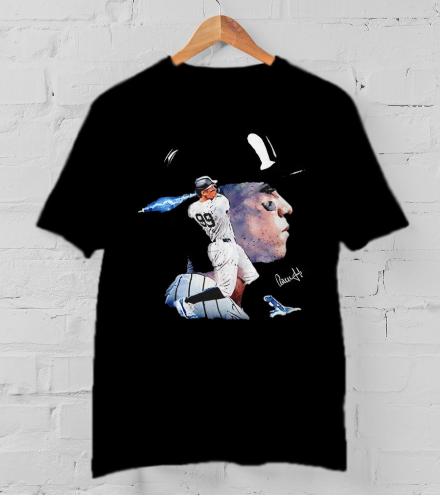 Aaron Judge New York Yankees Baseball Comic Art Jersey Number 99 T-Shirt