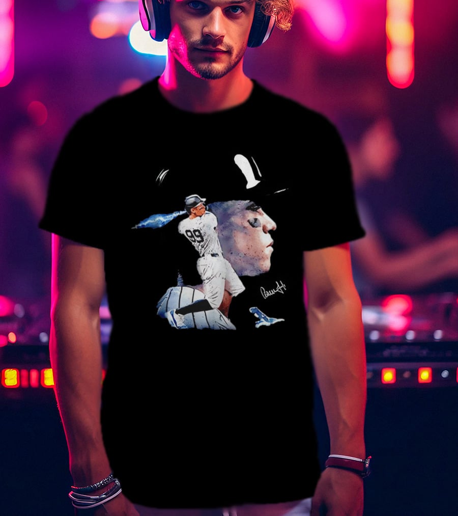 Aaron Judge New York Yankees Baseball Comic Art Jersey Number 99 T-Shirt