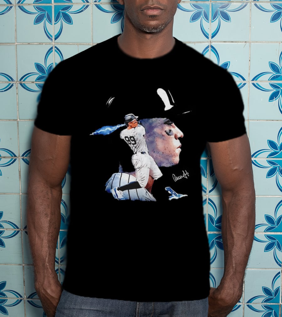 Aaron Judge New York Yankees Baseball Comic Art Jersey Number 99 T-Shirt