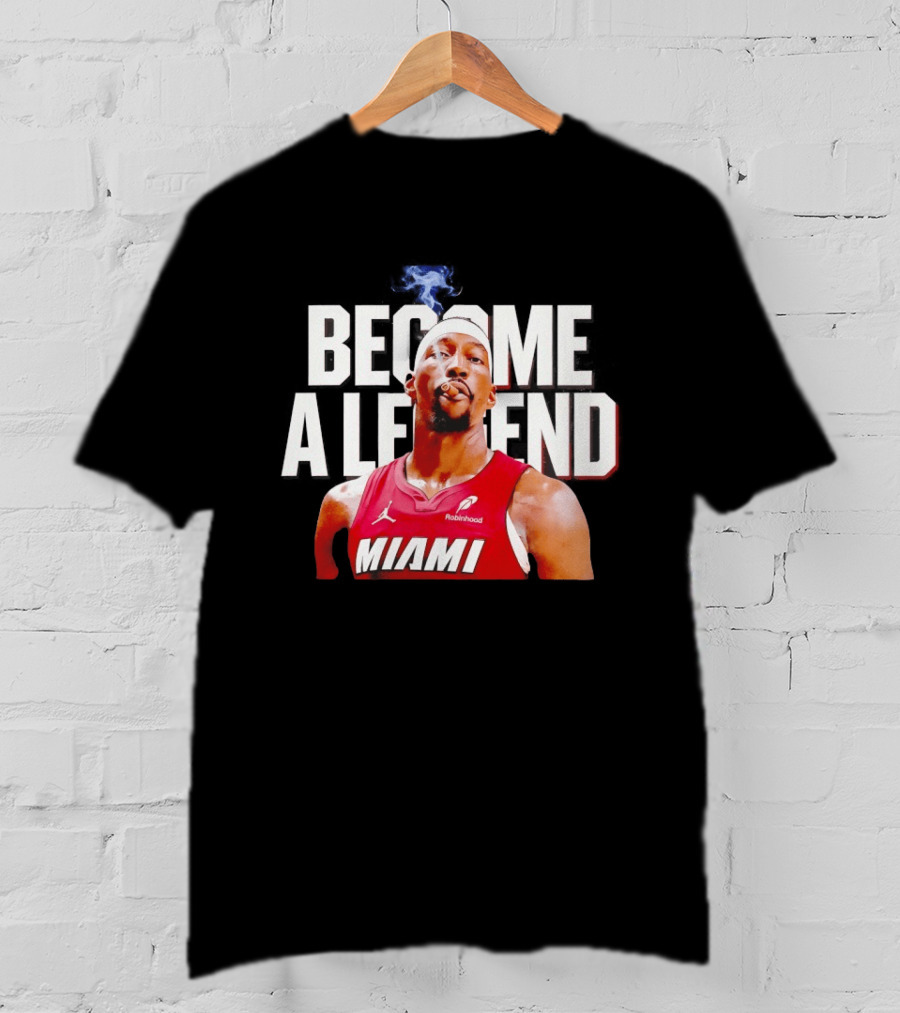 Bam Adebayo Miami Heat Become A Legend Smoking Cigar T-Shirt
