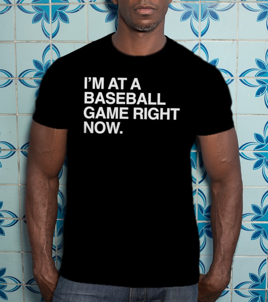 I'm At A Baseball Game Right Now T-Shirt
