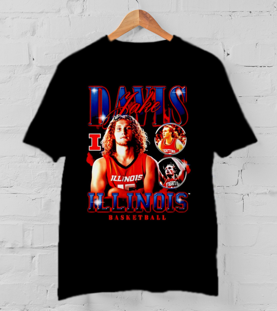 Illinois Basketball Jake Davis Fighting Illini T-Shirt