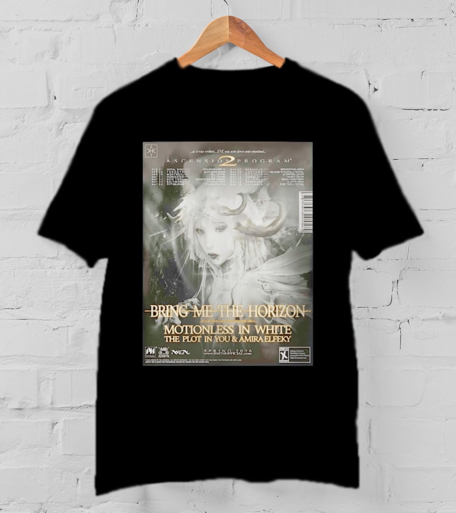 Bring Me The Horizon Ascension Program 2026 North America Tour Motionless In White The Plot In You Amira Elfeky Spring Dates T-Shirt
