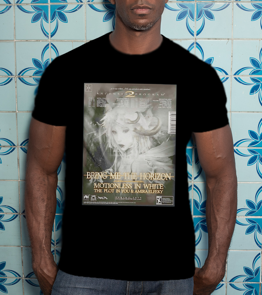 Bring Me The Horizon Ascension Program 2026 North America Tour Motionless In White The Plot In You Amira Elfeky Spring Dates T-Shirt