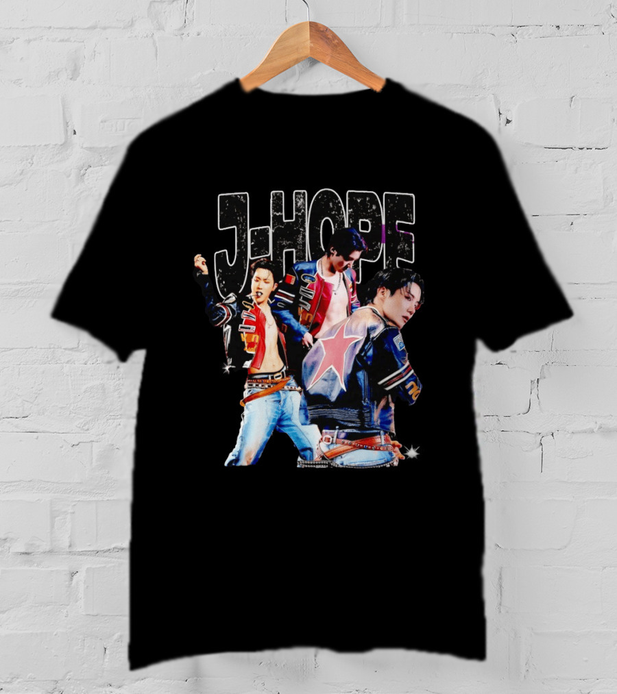 J Hope Korean Pop Star Vintage Jacket Aesthetic T-Shirt