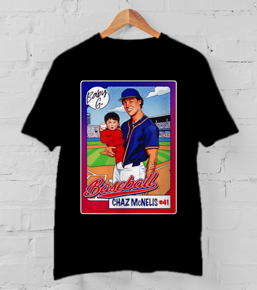 Baby G Chaz McNelis #41 Arizona Baseball NCAA Caricature T-Shirt