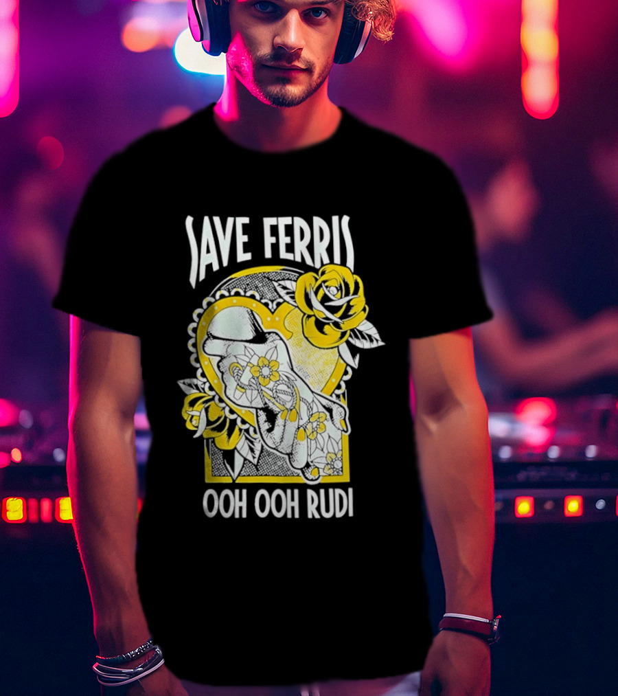 Save Ferris Ooh Ooh Rudi Rose T-Shirt
