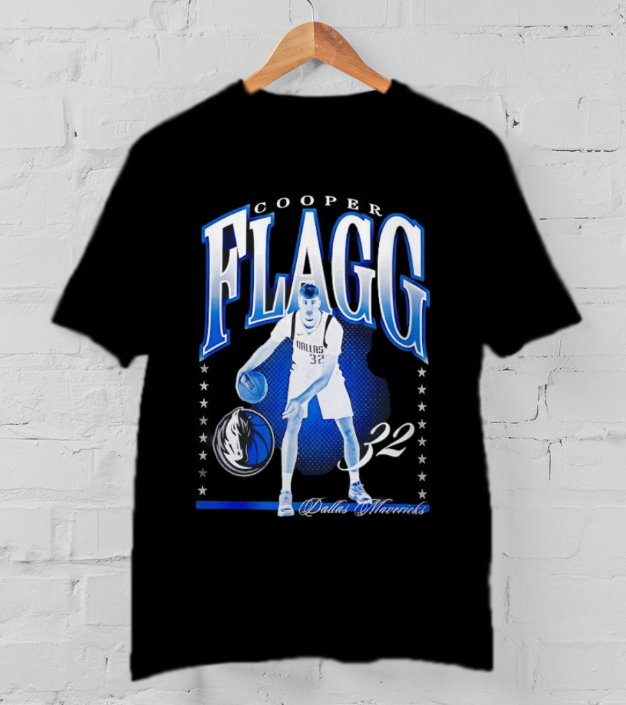 Cooper Flagg Dallas Mavericks 32 Basketball Player Hype T-Shirt