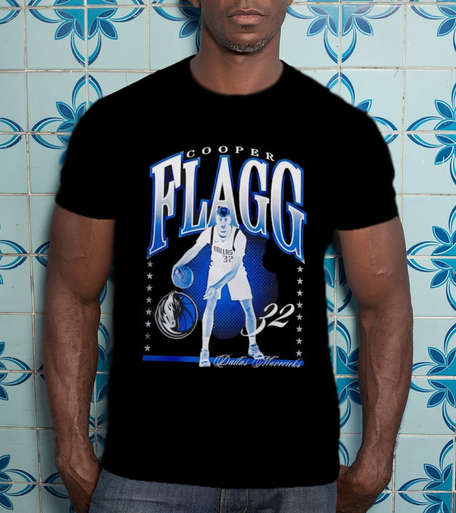 Cooper Flagg Dallas Mavericks 32 Basketball Player Hype T-Shirt