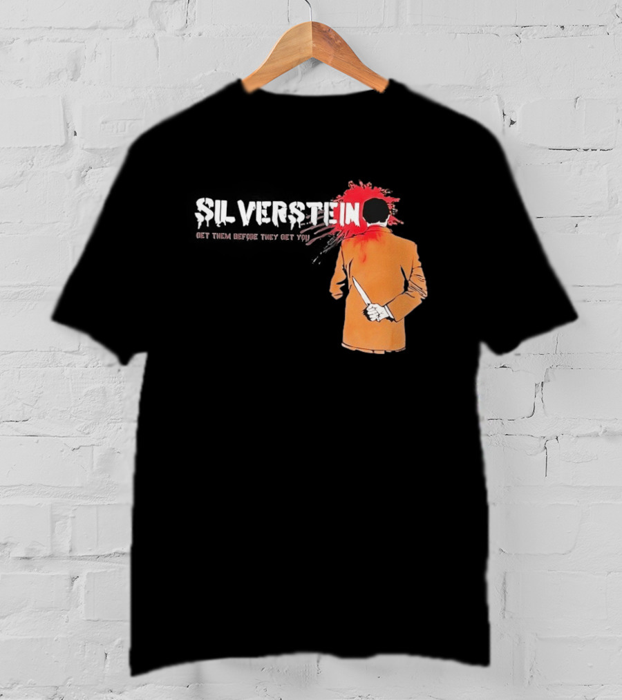 Silverstein Get Them Before They Get You Knife And Bloodstain T-Shirt