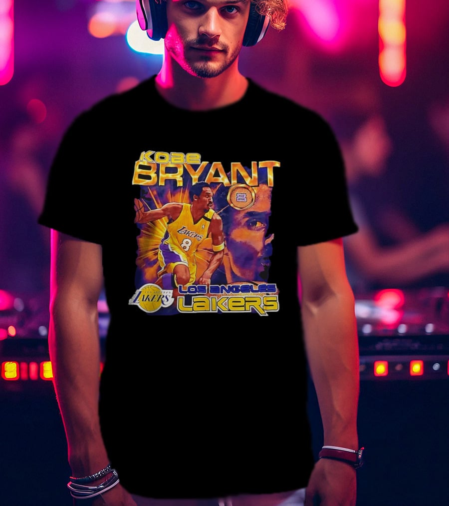 Kobe Bryant Los Angeles Lakers 8 Coin Lakers T-Shirt