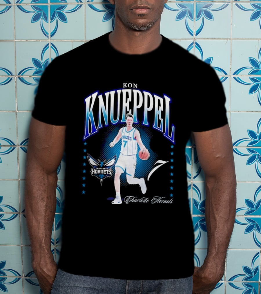 Kon Knueppel Charlotte Hornets 7 Basketball Player T-Shirt