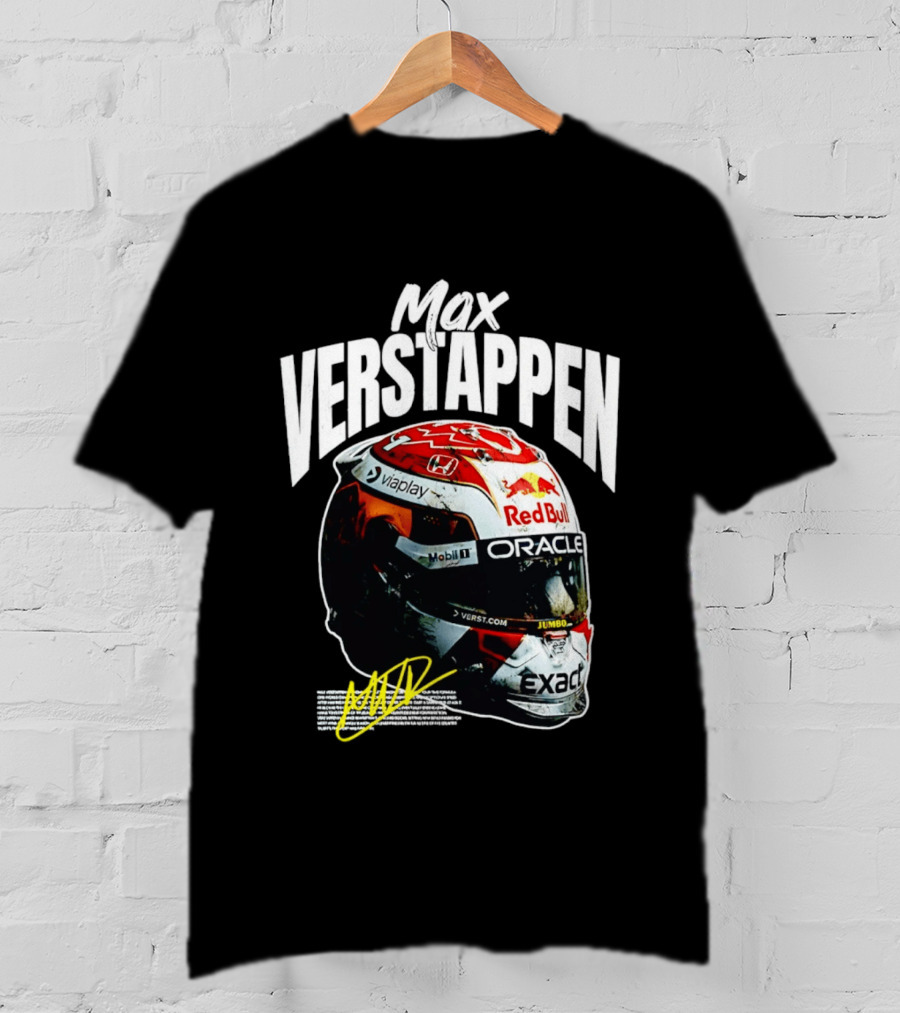 Max Verstappen Red Bull Oracle Racing Helmet T-Shirt