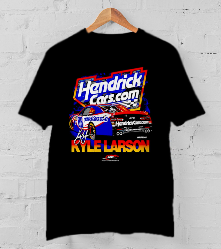 Kyle Larson HendrickCars.com No 88 Chevrolet Camaro SS Racing T-Shirt