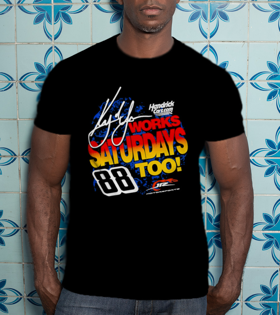 Kyle Larson JR Motorsports Saturdays Too No 88 Chevrolet Camaro SS T-Shirt