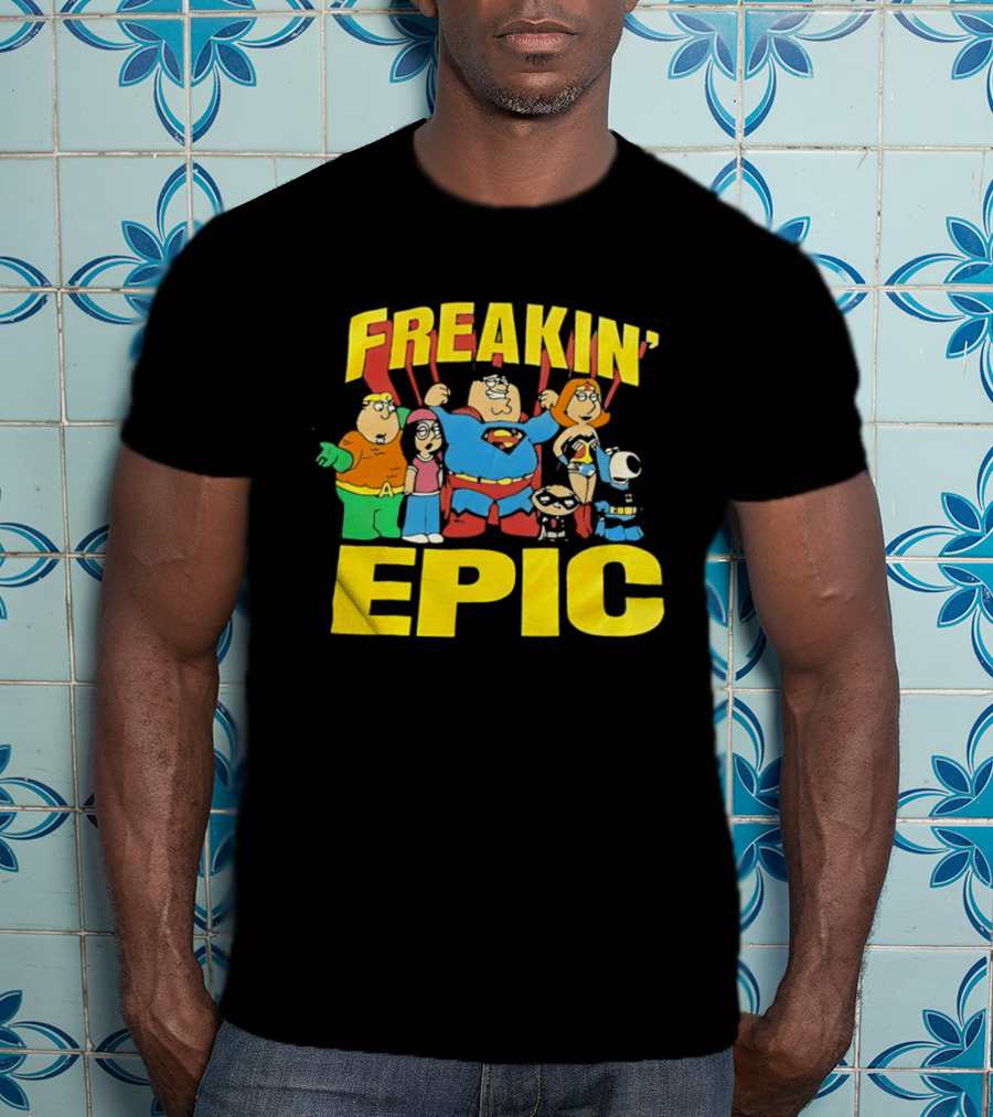 Family Guy Super Friends Freakin' Epic DC Comics Spoof T-Shirt