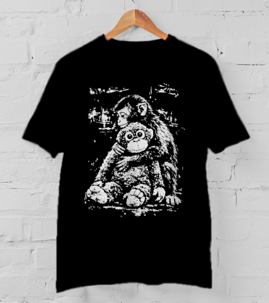 Team Punch Monkey Holding Plush Toy Monkey T-Shirt