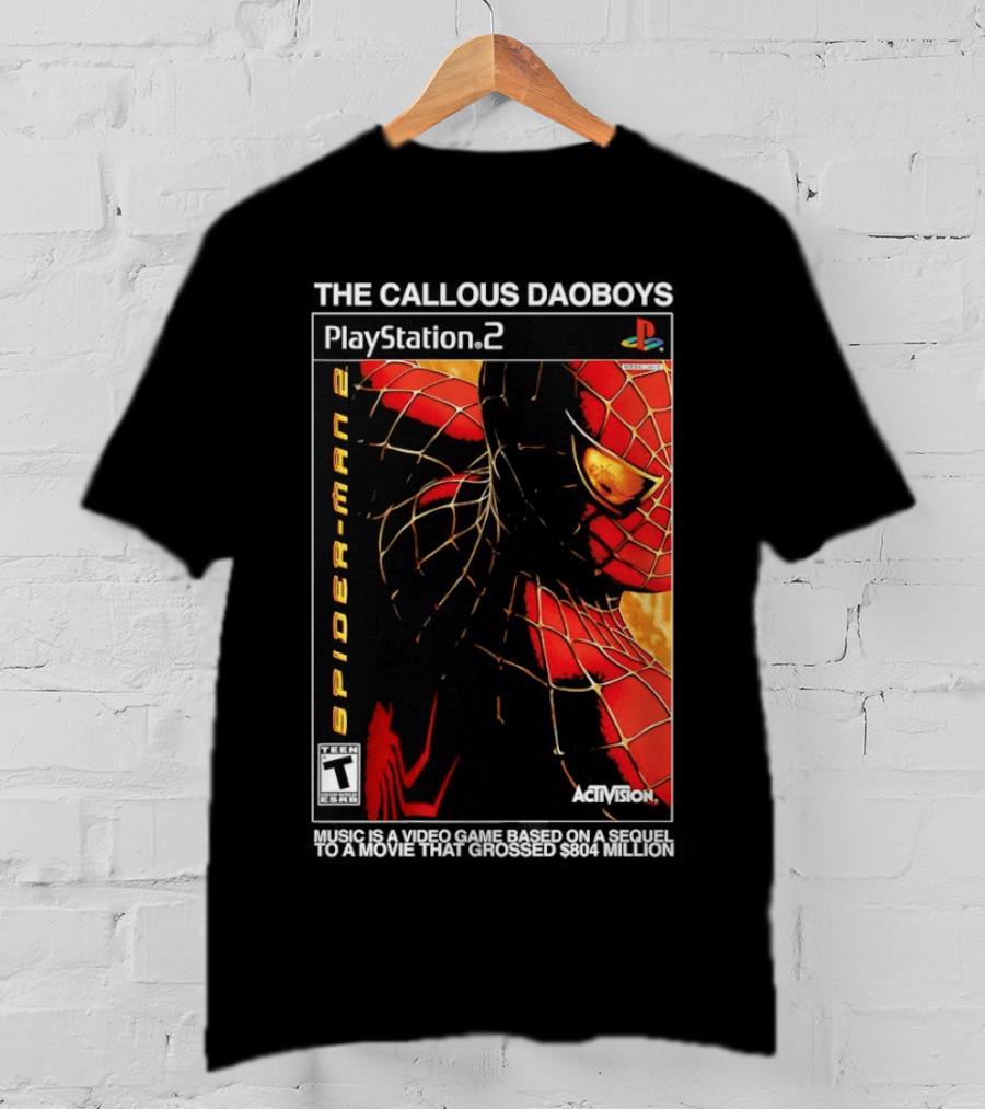 The Callous Daoboys PlayStation Spider Man 2 Activision Video Game Sequel T-Shirt