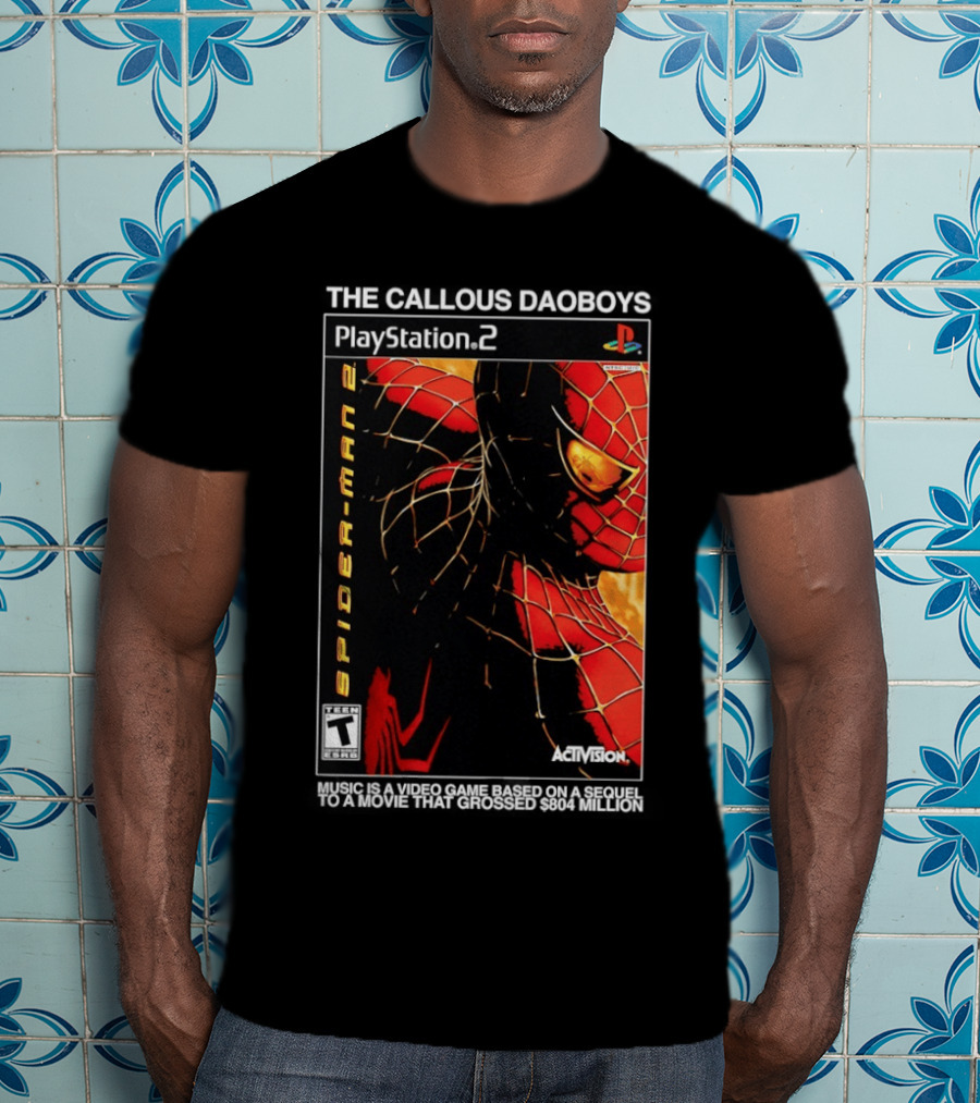 The Callous Daoboys PlayStation Spider Man 2 Activision Video Game Sequel T-Shirt
