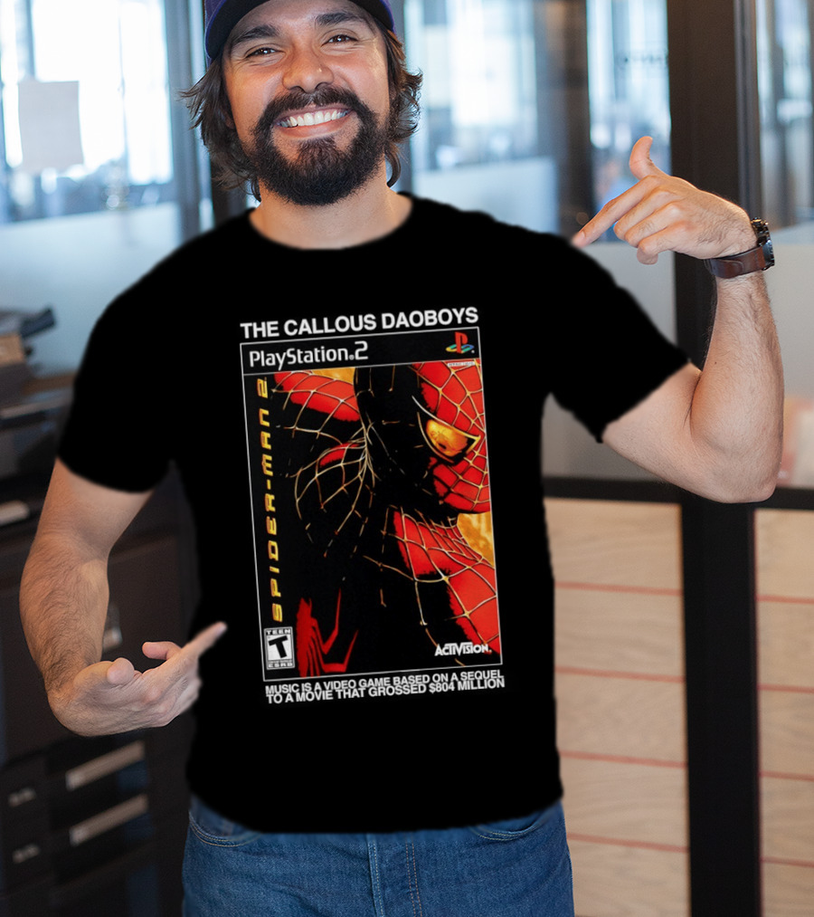 The Callous Daoboys PlayStation Spider Man 2 Activision Video Game Sequel T-Shirt
