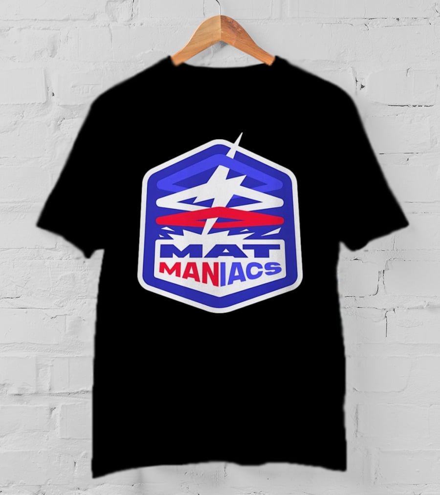 Mat Maniacs Wrestling Team Hexagon T-Shirt