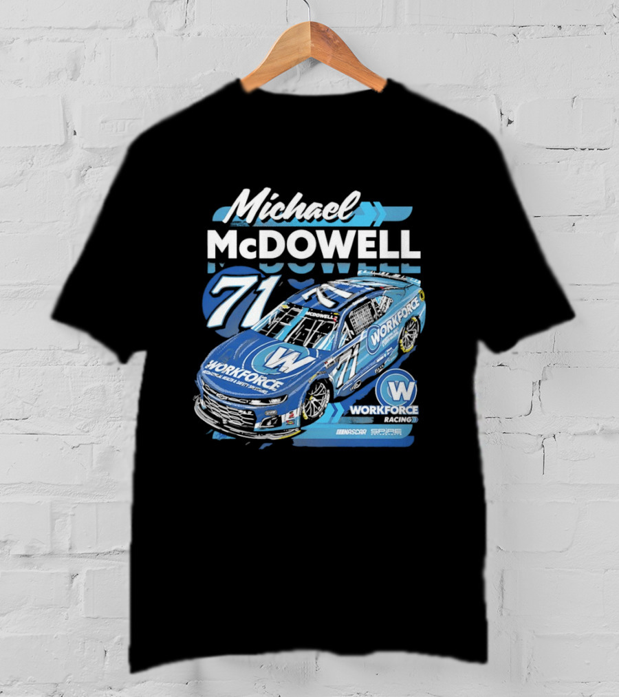 Michael McDowell 71 Workforce NASCAR Spire Motorsports Chevrolet Camaro ZL1 T-Shirt