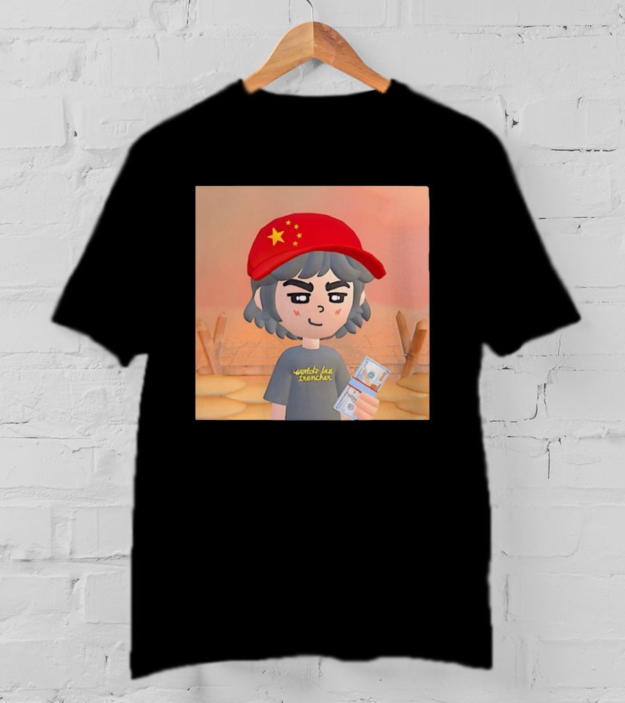 World's Best Trencher China Play Together Red Star Cap Cartoon T-Shirt
