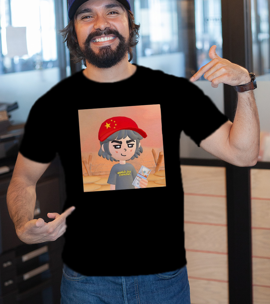 World's Best Trencher China Play Together Red Star Cap Cartoon T-Shirt