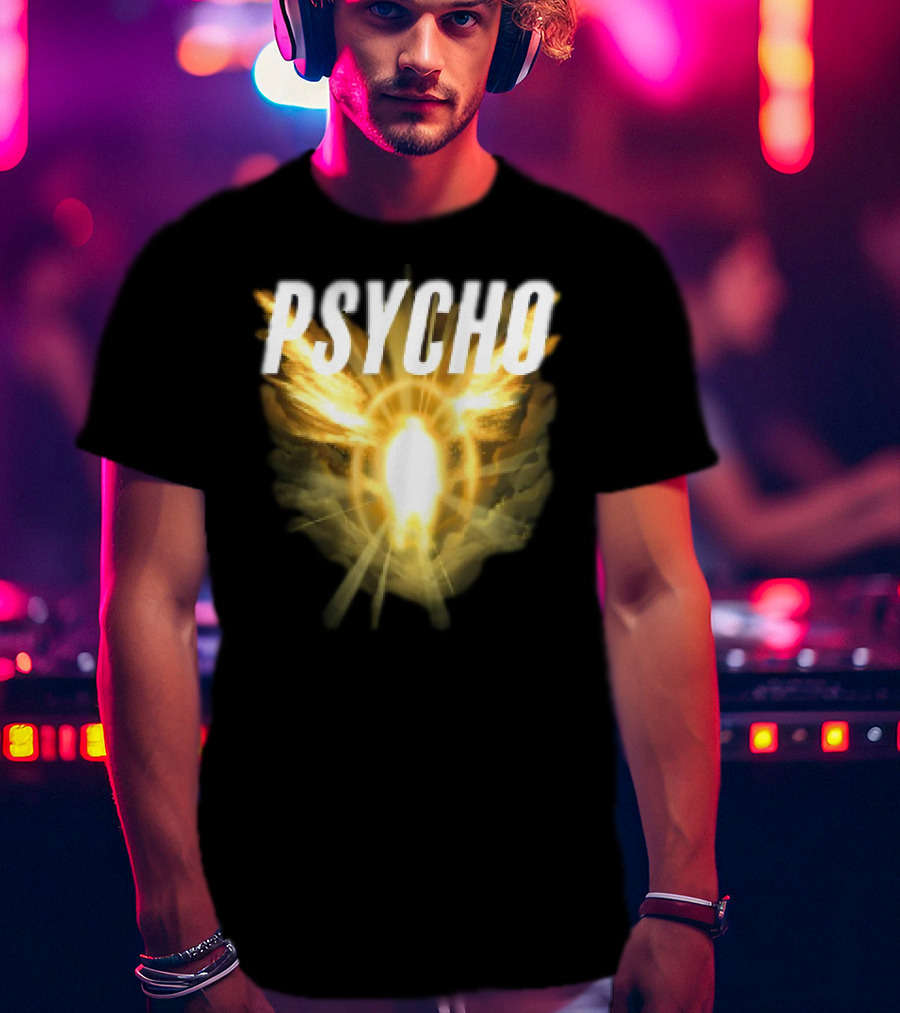 Psycho Sacred Light Angel Aesthetic T-Shirt