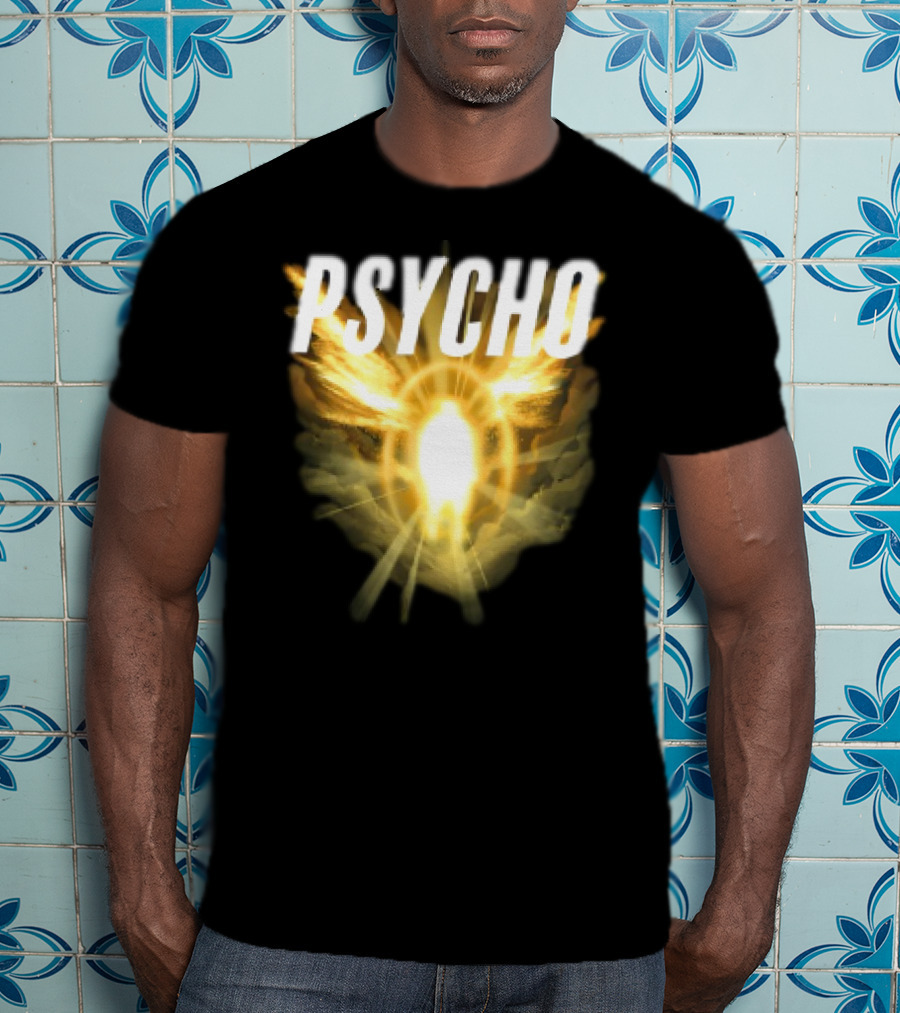 Psycho Sacred Light Angel Aesthetic T-Shirt