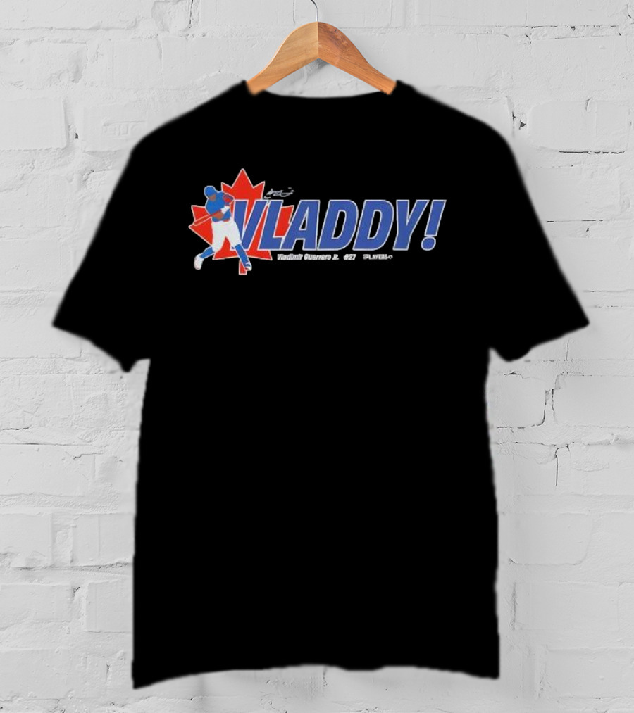 Vladdy Vladimir Guerrero Jr Toronto Blue Jays 27 Canada Maple Leaf Baseball T-Shirt