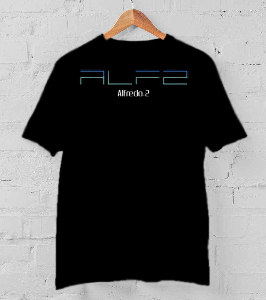 ALF Alfredeo 2 Retro Futuristic Typography Style T-Shirt