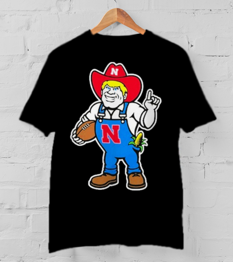 Andrew Whitworth Ryan Fitzpatrick Nebraska Huskers Herbie Husker Football Mascot T-Shirt